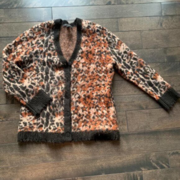 All Saints Star Leopard Cardigan - NEW - Picture 4 of 4